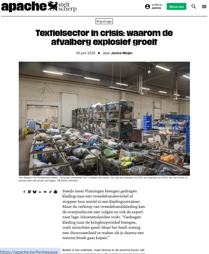 Textielsector in crisis: waarom de afvalberg explosief groeit